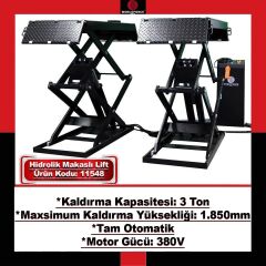 Hidrolik Lift Makaslı 3 Ton 380V Tam Otomatik