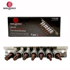 Torx Uçlu Lokma Seti 7 Parça 1/4'' (T10,T15,T20,T25,T27,T30,T40)