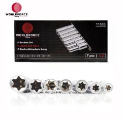 E Lokma Seti Uzun 7 Parça 1/2'' (E10,E12,E14,E16,E18,E20,E24mm)