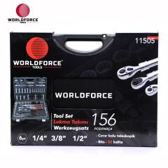 Lokma Takımı 156 Parça S-Ultra 1/4''-3/8''-1/2'' Uzatmalı Cırcır