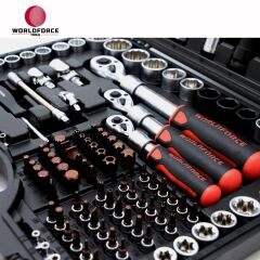 Lokma Takımı 156 Parça S-Ultra 1/4''-3/8''-1/2'' Uzatmalı Cırcır
