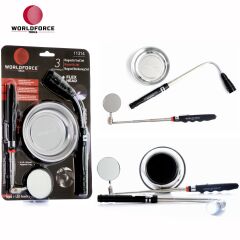 Manyetik Set 3'lü (Tepsi + LED Fener + Ayna)