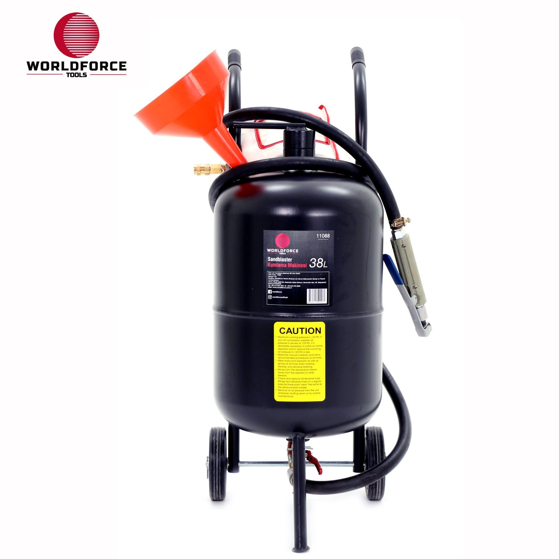 Kumlama Makinesi 38 Lİtre Mobil
