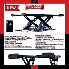 Hidrolik Lift Makaslı 5.5 Ton 380/220V Tam Otomatik