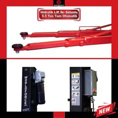 Hidrolik Lift İki Sütunlu 5.5 Ton 380/220V Tam Otomatik