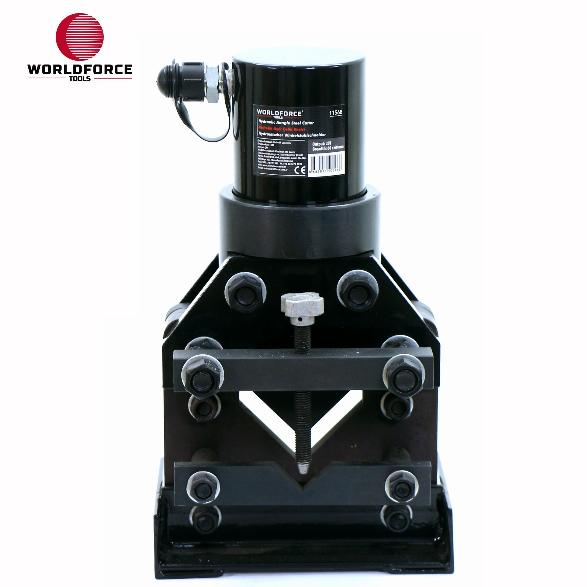 Hidrolik Açılı Çelik Kesici 35 Ton 60x60mm (700 bar)